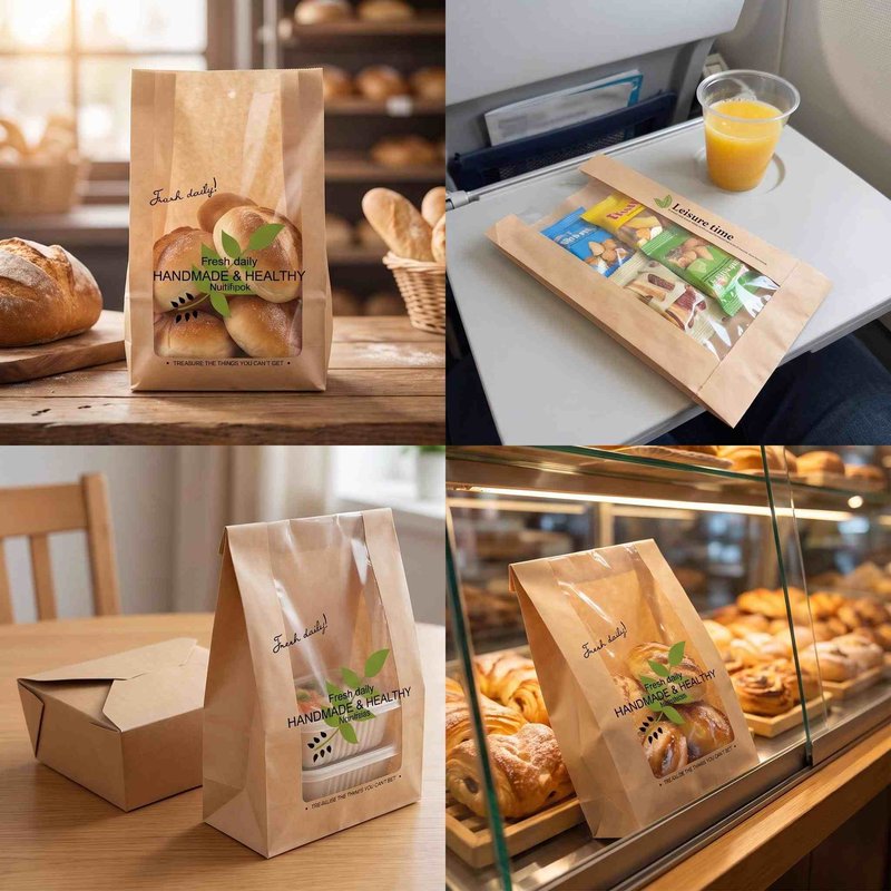 PE-laminated bread bag for bakery, deli and foodservice applications PE-laminated bread bag for bakery, deli and foodservice applications