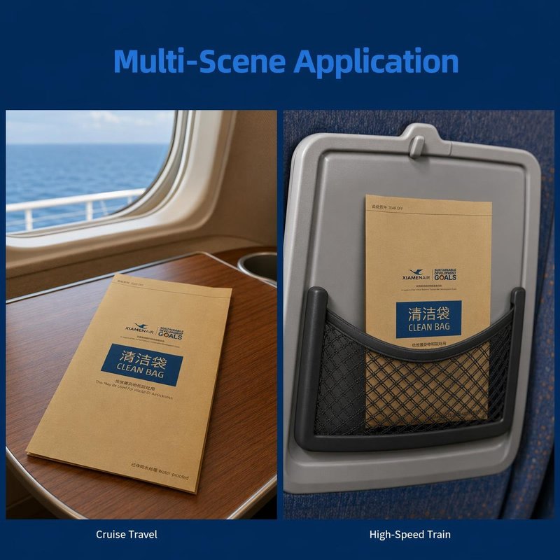Custom Printed Airline Airsickness Bag – Waterproof Paper, Bulk &amp;amp;amp;amp;amp; OEM - image 7