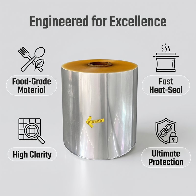 Custom 300mm BOPP Heat-Seal Film Roll – Food-Grade 30 Micron, Factory Direct - image 2