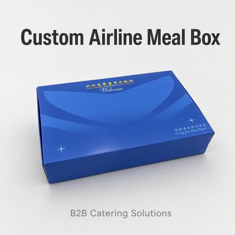 Custom Printed Large Airline Paper Meal Box – 300g Food-Grade, Bulk &amp;amp;amp;amp;amp;amp; OEM - image 1