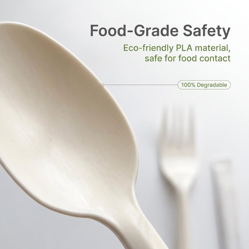 Custom PLA Fork and Spoon Cutlery Kit – Biodegradable, Bulk &amp;amp;amp;amp;amp; OEM Inflight - image 4