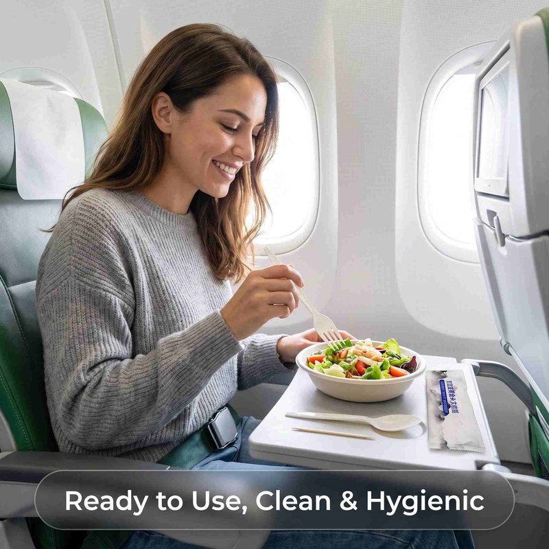 Custom PLA Fork and Spoon Cutlery Kit – Biodegradable, Bulk &amp;amp;amp;amp;amp; OEM Inflight - image 7